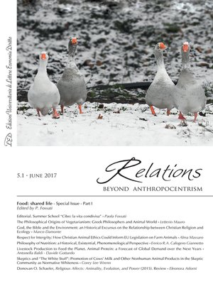 cover image of Relations. Beyond Anthropocentrism. Volume 5, No. 1 (2017). Food